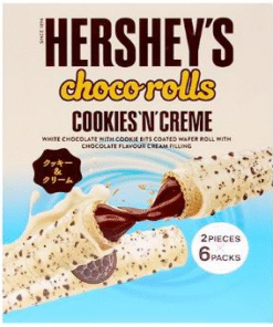 Hershey Choco Rolls Cookies & Crème (108g)
